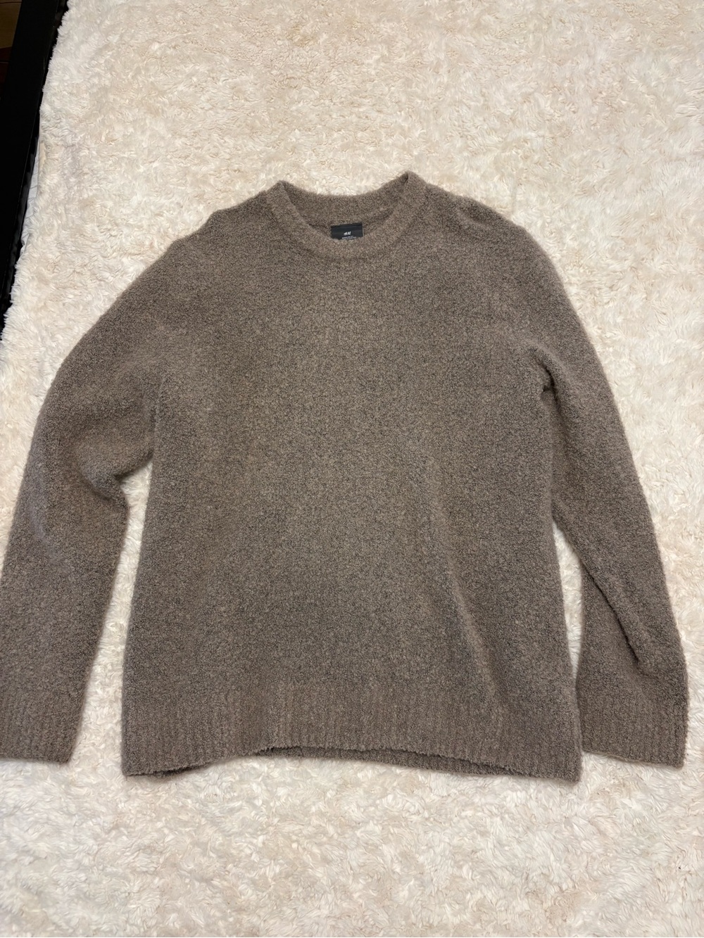 H&M Men's Crewneck Sweater in Taupe Brown